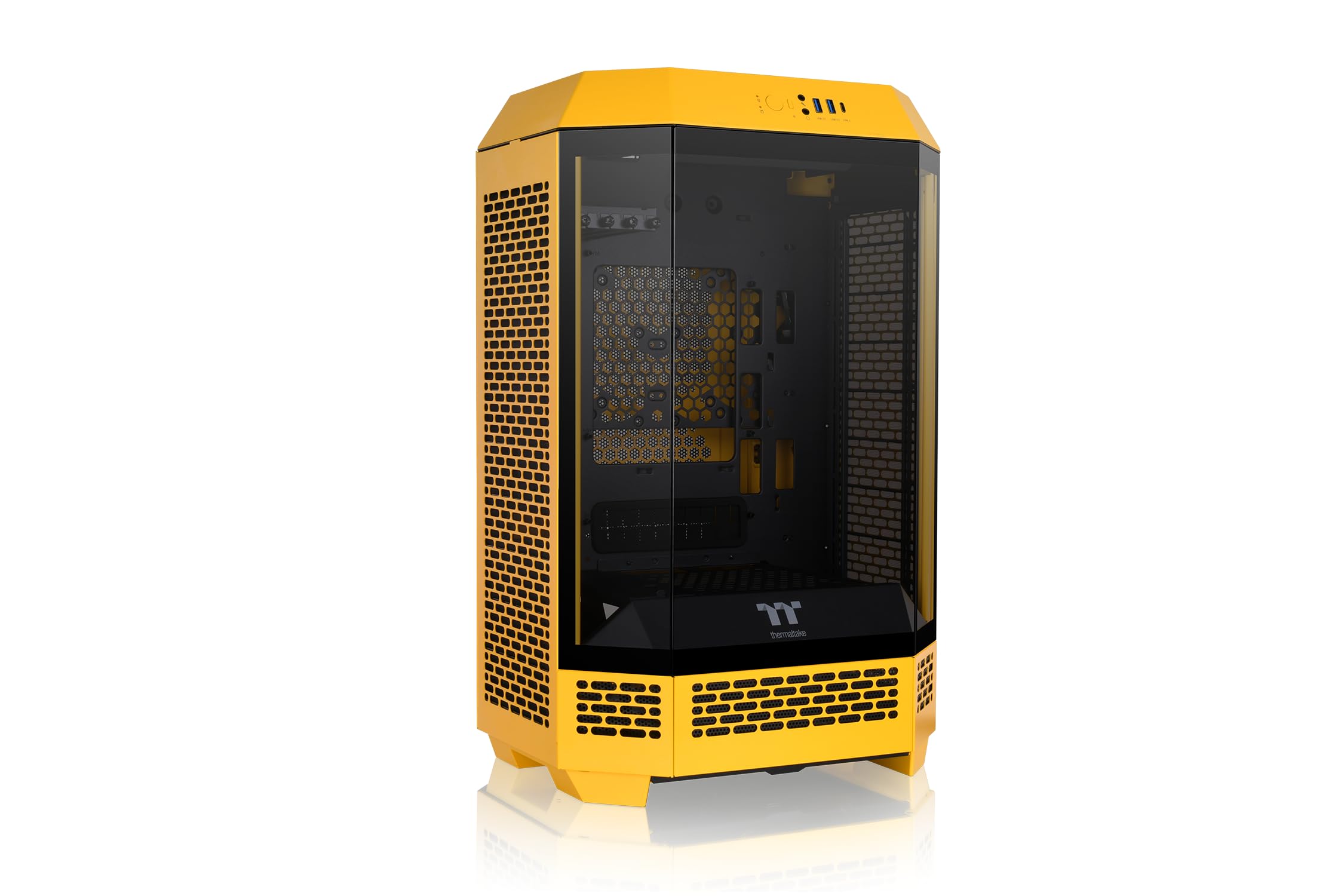 Amazon | Thermaltake The Tower 300 Bumblebee 3面強化ガラス
